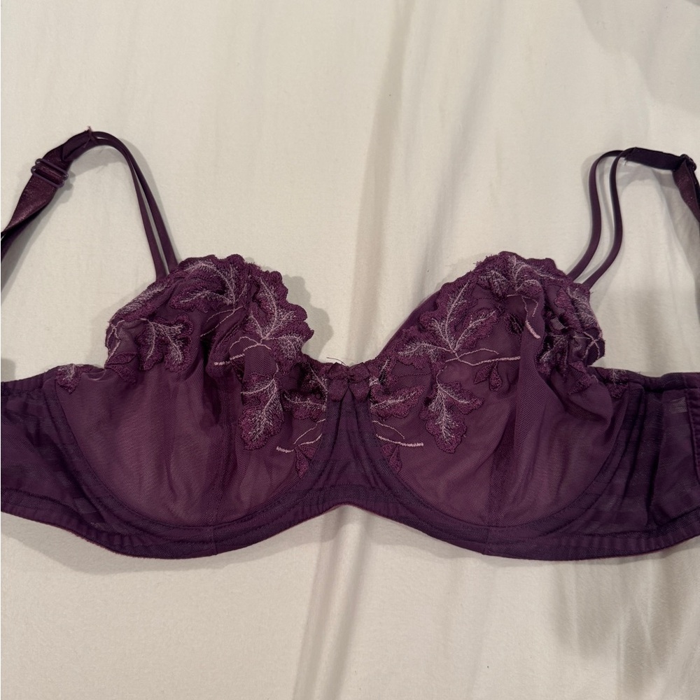 Felina Purple Bra EUC Like New 34DD Cute